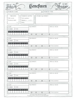 mordheim roster sheet.